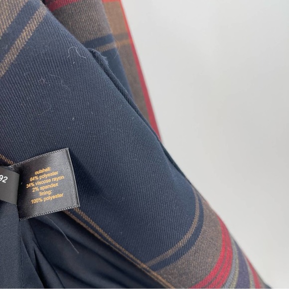 OUTBACK RED Blazer Jacket Plaid Prep Academia Business Casual Office Work Large - Picture 10 of 12